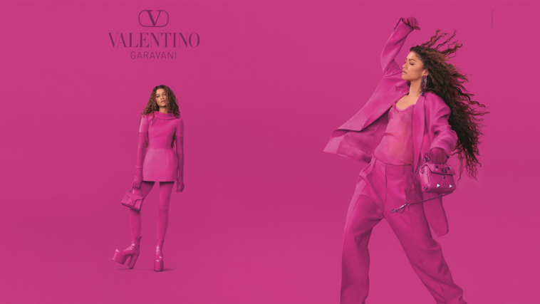 Zendaya Valentino Pink PP Reklam Kampanyasında