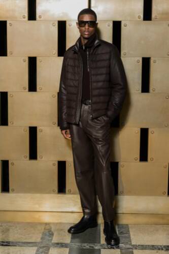 Tods Menswear Fashion Show Collection Fall Winter 2023, Runway look #014 - Milan Fashion Week.